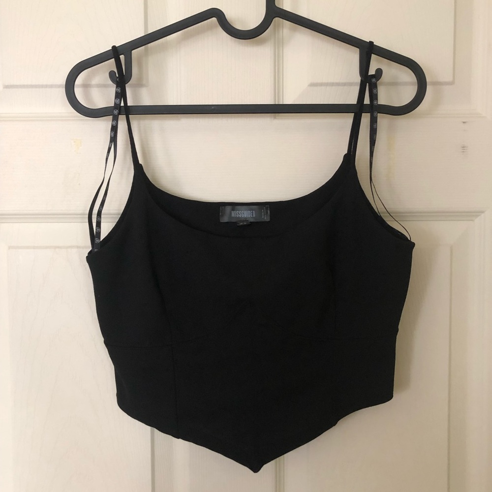 corset style crop top